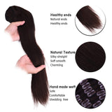 Clip In Hair Extensions Remy Hair For Women Silky Straight Human Hair Darkest Brown Clip In Hair Extensions Full Head 8pcs 18 Clips Double Weft