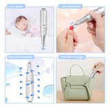 Portable Electric Nail Drill Machine Professional 35000 RPM Manicure Pedicure Polishing Nail File Drill Kit Set with Sanding Bands for Acrylic Gel Nails
