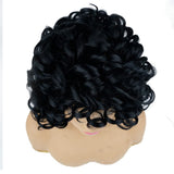 Short Curly Synthetic Hair Wigs for Black Women Andromeda Afro Loose Kinky Curly Heat Resistant Fiber Hair Wig for African American Black Women (Big Curly)