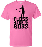NuffSaid Adult Floss Like A Boss T-Shirt - Back Pack Kid Flossin Emote Dance Dance Tee