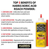 HARRIS Boric Acid Roach and Silverfish Killer Powder w/Lure, 16oz