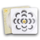 Crisscross Natural Look eyesAme 3D Soft Faux Mink 7 Pairs 16MM Handmade False Eyelashes Reusable Fake Lashes