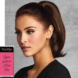 12" Simply Straight Pony Color R2 EBONY - Hairdo Wigs Tru2Life Heat Friendly Synthetic Ponytail Makeover Curl Flat Iron Hairpiece Braid Updo Bundle MaxWigs Hairloss Booklet