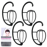 fani 4 Pack Wig Stand Wig Hanger Portable Hanging Wig Stand for Wig Hat Cap Holder Collapsible Wig Dryer with a Wig Cap