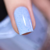 ILNP Bluebird - Perano Blue Speckled Nail Polish, Chip Resistant, 7-Free, Non-Toxic, Vegan, Cruelty Free, 12ml