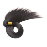 Brazilian Straight Hair 1 Bundle Virgin Human Hair Single Bundle 100g Unprocessed Straight Human Hair Bundles,(20" Natural Black)
