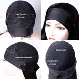 Body Wave Headband Wigs for Black Women Human Hair Wigs with Headband None Lace Front Wigs 150% Density Human Hair Body Wave Headband Wigs Natural Color (20 inches)