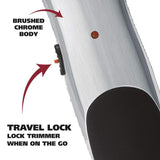 WAHL Groomsman Corded or Cordless Beard Trimmer for Men - Rechargeable Grooming Kit for Facial Hair - Hair Clipper, Shaver & Groomer - Model 9918-6171, Silver