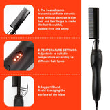 Electric Hot Comb Hair Straightener Electric Straightening Comb for African American Hair, Electric Hot Combs for African American Hair