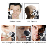 Electric Shaver Razor for Men Bald Head Shaver Nose Hair Beard Trimmer 5 in 2 Grooming Kit, Cordless and Waterproof Electric Rotary Shaver LED Display Quick USB Rechargeable