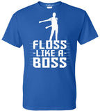 NuffSaid Adult Floss Like A Boss T-Shirt - Back Pack Kid Flossin Emote Dance Dance Tee