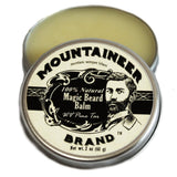 Magic Beard Balm Leave-in Conditioner by Mountaineer Band | Natural Oils, Shea Butter, Beeswax Nourishing Ingredients | 2-oz WV Pine Tar Scent