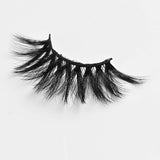 7 Pairs 25mm Lashes,8D Mink Hair False Eyelashes,Handmade Eyelashes Cruelty-free Dramatic Long Wispies Fluffy Lashes (C714)