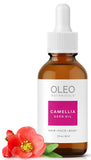 100% Pure Japanese Camellia Seed Oil - Authentic Tsubaki Oil - Japonica - Cold Pressed, Unrefined - Nourish, Moisturize with Natural Antioxidants, Hair and Skin - Rich in Vitamin E - 60ml