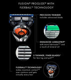 Fusion FlexBall ProGlide Shaving Razor with Black Resin Handle