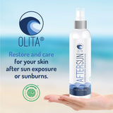 Olita: AfterSun Body Serum - 8 oz - Cool Coconut Fragrance - Hydrating Body Oil with Aloe Vera - All-Natural with Vitamin E - Cooling After Sun and Sunburn Relief