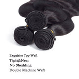 10A Brazilian Virgin Hair Body Wave 3 Bundles 10" 12" 14" 300g Brazilian Remy Virgin Body Wave Human Hair Bundles 100% Unprocessed Virgin Brazilian Remy Hair Bundles Natural Color