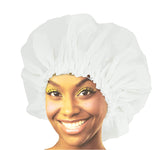 Donna Premium Collection Super Jumbo Shower Cap 2 Packs (Black/White)