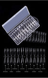 240PCS Nail Tips Acrylic Clear Nails,False Nails Coffin Nails Ballerina French Nail Tips Full Cover Artificial Fake Nail with box for Nail Salons or Home DIY Nail Art