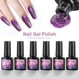 10 Colors Gel Nail Polish Kit with 36W LED Nail Dryer Light Base Top Coat,Soak Off 8ml Gel Polish Manicure Tools Set