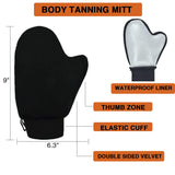 4 Pack Self Tanning Mitt Applicator Kit, with Self Tanning Glove, Mini Face Tanning Mitt, Back Tan Applicator, Exfoliating Glove, for Streak Free and No Strained Hands Self Tan Sunless Tan