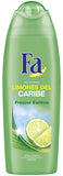 3 Fa Shower Gel Caribbean Lime 550 millileter with 1.7 Ounce Roll-on Deodorant