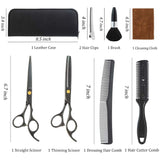 Eage Professional Hair Cutting Scissors Set, 10Pcs Haircut Scissors Thinning Shears, Multi-Use Haircut Kit Hairdressing Scissors Hair Cutting Shears for Barber Salon Home Hair Shears for Men Women