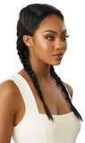 Outre LACE FRONT WIG SWISS X-DOUBLE FRENCH 4 PART BRAID Heat Resistant Vixen Cap Contruction Pre-Plucked Pre-Styled Comfortable Wear Easy Maintenace - ALEKA YAKI (DR27613)