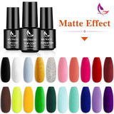 WELTEAYO Gel Nail Polish, Gel Nail Polish Set with Base Coat, Glossy & Matte Top Coat 23 Pcs Gifts Box kit, Soak Off UV/LED Gel Starter Kit, Glitter Nail Art Starter Kit Beauty Gifts Set