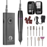 Electric Nail Drill, 30000RPM Professional Nail Drills for Acrylic Nails, Portable & Rechargeable Nail File Drill Kit for Shaping, Buffing, Removing Acrylic & Gel Nails Pedicure Manicure Tools
