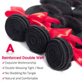 Hermosa Hair Brazilian Hair 3 Bundles 100% Unprocessed 9A Body Wave Human Hair Bundles14 16 18inch Black Color