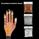 Kalolary 300Pcs False Nail Tips DIY Nail Training Manicure Tool for Nail Training Practice Hand, Accessory for Practice Hand Removable Practice Fake Nails Tips(Not Included Training Hand)