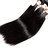 18 20 22 Brazilian Virgin Hair Straight 100% Unprocessed Human Hair Hair Extensions Natural Color (18 20 22, Black)