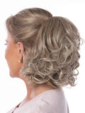 11" Wonderfully Curly CanDo Combs Color Brown Blonde - Toni Brattin Wigs Clip in Pony Big Curls Changelite 100% Heat Friendly Synthetic Natural Healthy Bollo de pelo updo Bundle MaxWigs Hairloss Booklet