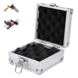 Tattoo Kit Carrying Bag Box Storage Case, Rotekt Tattoo Machine Gun Organizer Holder Aluminum Travel Storage Electronics Packing Box with Lock Silver for Tattoo Supplies