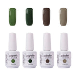 Arte Clavo 15ml Varnish Soak Off UV Led Nail Gel Polish Nail Art Salon Set 25 of 4 Colors