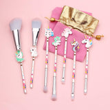 7Pcs Unicorn Makeup Brushes Set Eye Shadow Foundation Eyebrow Lip Brush Makeup Brushes Tool, Great Gift for Girls and Women (Unicorn)