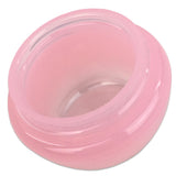 Beauticom 24 Pieces 10G/10ML Pink Frosted Container Jars with Inner Liner for Lotion, Toners, Lip Balms, Makeup Samples - BPA Free