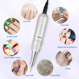 Portable Electric Nail Drill Machine Professional 35000 RPM Manicure Pedicure Polishing Nail File Drill Kit Set with Sanding Bands for Acrylic Gel Nails