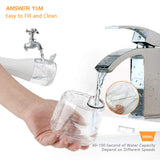 ANSWER Y&M Cordless Water Flosser, 300ML Water Pick Teeth Cleaner 40 Days Battery Life Portable IPX7 Waterproof Dental Oral Irrigator Home & Travel for Braces and Bridges Care
