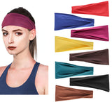 Women's bohemian Yoga Running Headbands Sports Workout Hair Bands Wide Turban Thick Head Wrap Headband