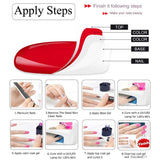 Vishine LED UV Gel Nail Lamp Set - 72W Gel Nail Dryer - Professional Curing Light 6 Gel Polish Base Top Coat Full Manicure Tools Deluxe Starter Kit #03