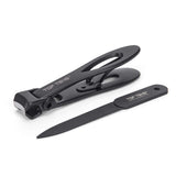 Wide Jaw Nail Clippers - TOP TENG Ultra Sharp Wide Opening Nail Cutter for Fingernails & Thick Toenails (Large, Black)