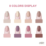 Ab Gel Gel Nail Polish Starter Kit with Nail Dryer Gel Nail Polish Kit with UV light Nude Color Gel with No Wipe Base and Top Coat, Manicure Nail Tools