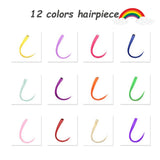 Kyerivs Colored Clip in Hair Extensions 20 inch Rainbow Heat-Resistant Straight Highlight Hairpieces Halloween Cosplay Dress Up Fashion Party Christmas New year Gift For Kids Girls 12 Color in 24 pcs