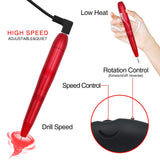 ELEVEN EVER Electric Nail Drill, Professional Portable Nail File Drill Grinder Manicure Pedicure Tools for Polishing, Sanding, Removing Gel and Acrylic Nails (ND-01red)