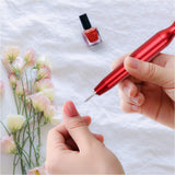 Portable Electric Nail Drill Set,Upgraded Professional Nail File With 6 Pieces Changeable Drills And Sand Bands Tool,USB Speed switch,Machine Electric Nail File for Home Salon Use（Red）