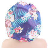 Nanxson Satin Bonnet Sleep Cap Elastic Night Sleeping Hat Head Cover for Women SC0002 (blue-02)