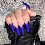 Vcedas Fake Nail Coffin Shape Long 500PCS Clear/Natural False Nails Tips Lady French Style 10 Sizes Half Cover False Nails Artificial for DIY Nail Salon Art（1000PCS）