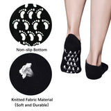 Gel Socks, Moisturizing Socks, Soft Moisturizing Gel Socks, Gel Spa Socks For Repairing and Softening Dry Cracked Feet Skins, Gel Lining Infused with Essential Oils and Vitamins (Black & Gray) …
